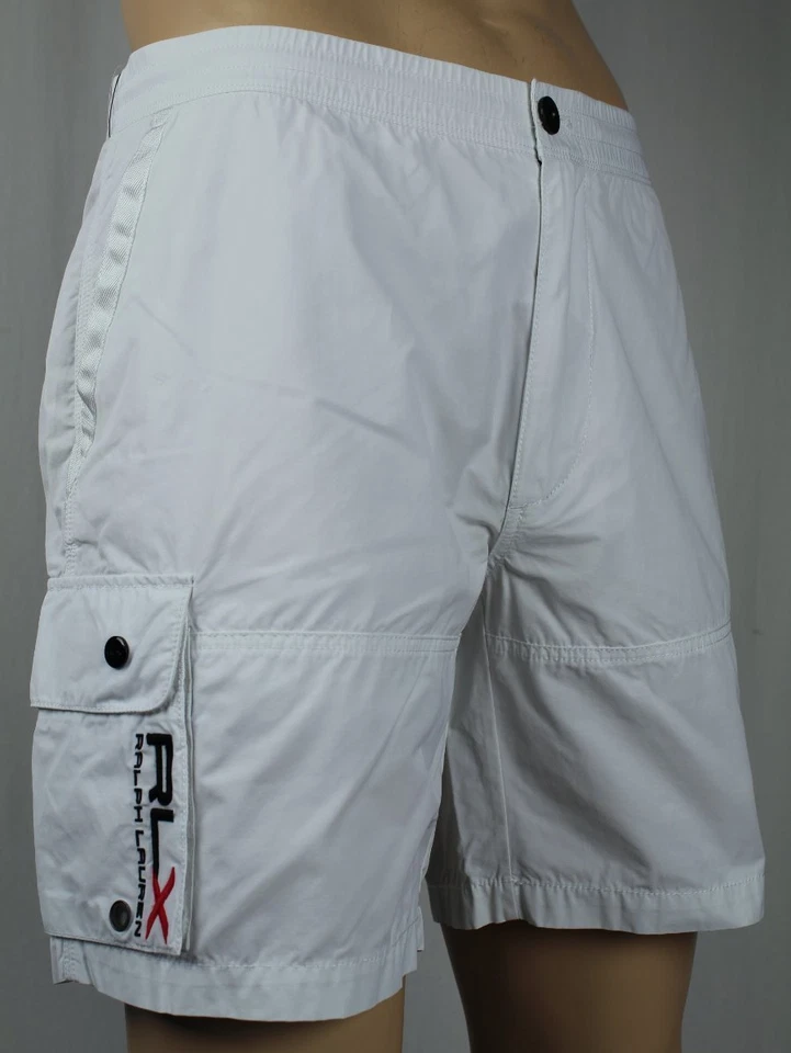 Pantalones Cortos de Natación RLX Ralph Lauren Blancos Nuevos con Etiquetas Foto 2 de 2