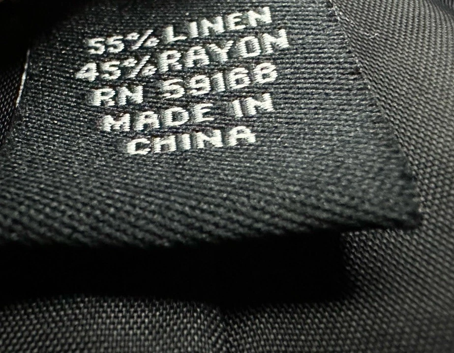 Chaqueta estilo motocicleta Karen Kane para mujer de lino negra talla pequeña Foto 4 de 4