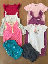 Carter's, Gymboree, Others Infant Girls Clothing Lot of 8 Size 12, 12-18 Months