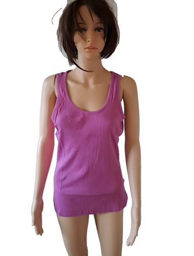 CAMISETA LA REDOUTE DAMAS PATRÓN CORDÓN PÚRPURA MANGA CORTA UK 16/18 NUEVA £10.49 - Imagen 2 de 2