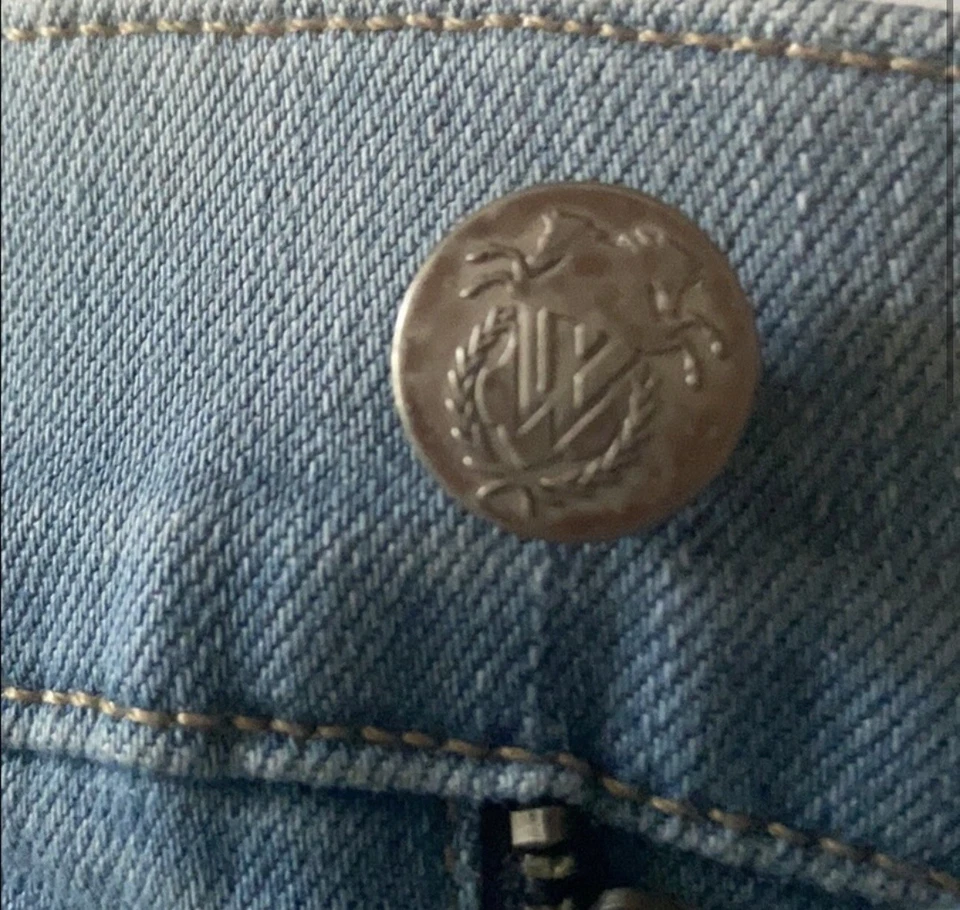 Pantalones Cortos de Playa Wildfox Lavado Ligero Denim Dobladillo Crudo Jean Bolsillo Boho Talla 26 Foto 3 de 4