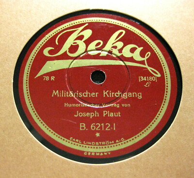 JOSEPH PLAUT Militärischer Kirchgang / Instruktionsstunde BEKA B.6212 (130) 
