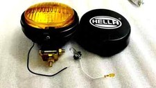 Hella Round Fog Lamp Yellow Glass Cover With H3 12v 55w Bulb Universal Fit