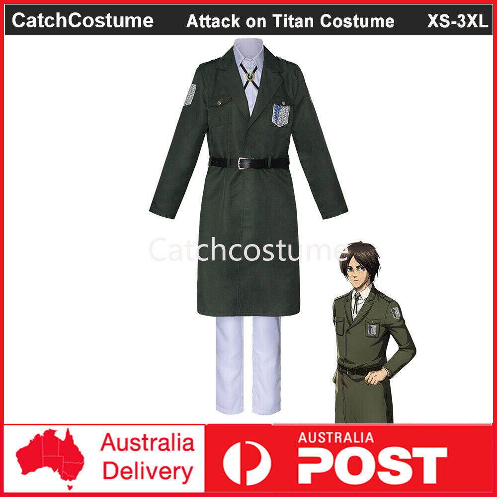 Attack on Titan Season Eren Jaeger Cosplay Costume Scouting