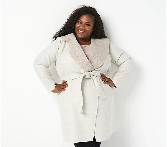 Plus size hotsell shawl collar coat