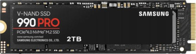 ① Samsung 990 PRO 2TB NVMe SSD NEW Samsung 990 PRO 2TB SSD NVMe M.2 PCIe 4.0 MLC MZ-V9P2T0BW