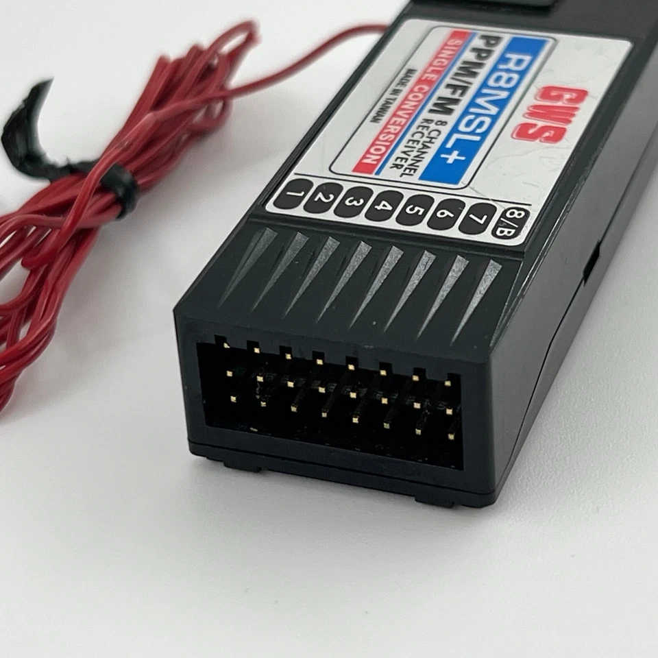 GWS R8MSL+ 7/8-CHANNEL RC RECEIVER 35 MHZ FM PPM SINGLE CONVERSION FOR PLANES - Image 4 of 4