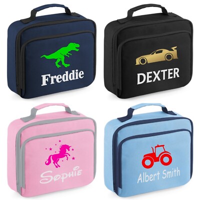 Personalisierte Brotzeittasche Kinder Schule Thermo Designs Kindergarten Snackbox Kinder Name