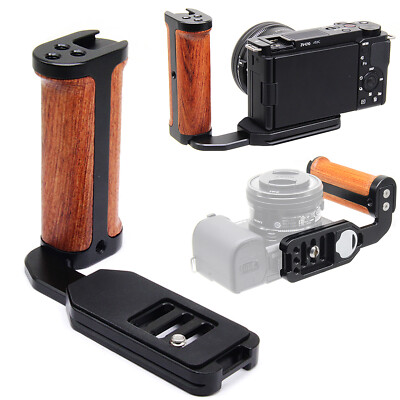 Universal Holz Handgriff Quick Release Links L Plate Halterung Kamera Griff Grip