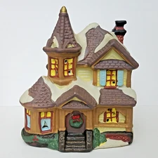 Cobblestone Corners 2001 Victorian Two Story House Dollar Tree 65909V Turret