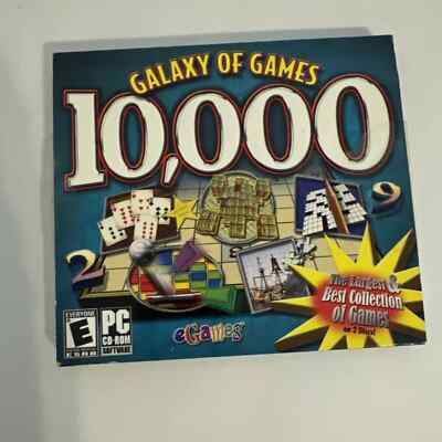 Galaxy of Games 10,000 (PC, 2008 2 Discs) The Largest & Best Collection of Games