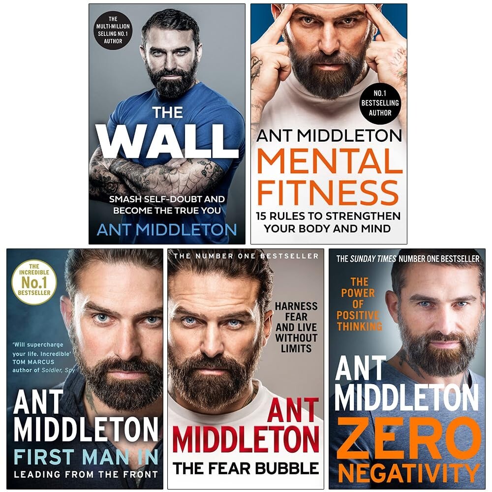 Ant Middleton Collection 5 Books Set The Wall, Mental Fitness, Zero Negativity
