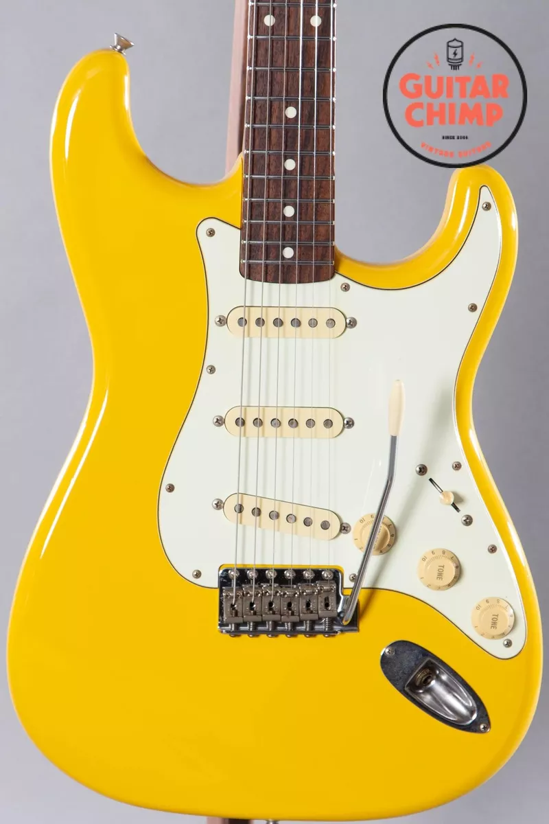 1997 Fender Japan ’62 Vintage Reissue ST62-70TX Stratocaster Rebel Yellow Texas 1997 Fender Japan ’62 Vintage Reissue ST62-70TX Stratocaster Rebel Yellow Texas
