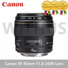 Canon EF 85mm F1.8 USM Camera Lens 2519A003 Genuine - Tracking