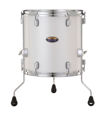 Pearl Decade Maple 14x14'' White Satin Pearl Lacquer Floor Tom Drum w/Legs Dealer