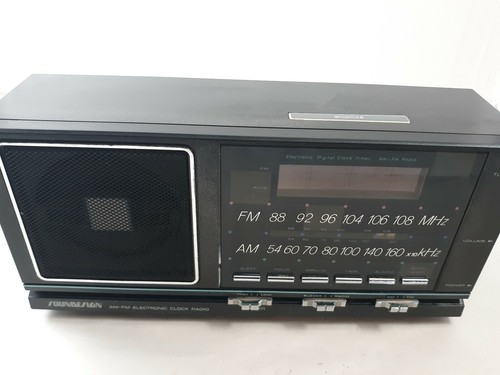 Vintage Soundesign Clock Radio 3657BLK Tested And Works With Power Cord - 第 1/6 張圖片