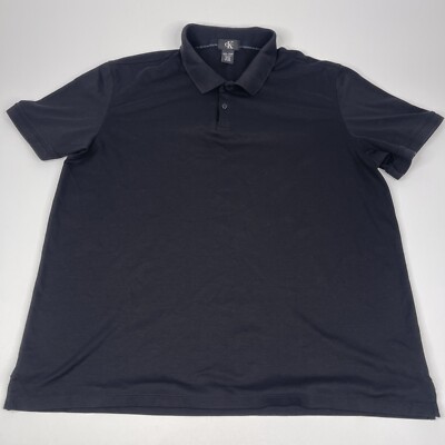 Calvin Kline CK Men's Polo Golf T- Shirt XXL Black