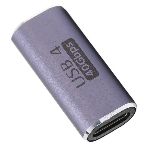 (Straight Type) USB C Female To Female Adapter Type C Coupler 40Gbps 100W - Photo 5 sur 12