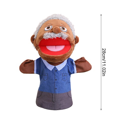 1x Family Finger Puppets Cotton Doll Animal Baby Educational Hand Toy 11'' - Picture 11 of 24