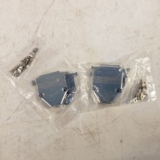  Pack Of 2 25 Pin D-Sub Hood Metal For 25 Pin Connectors