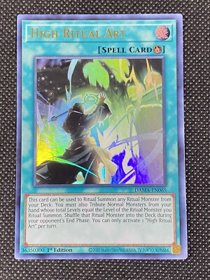 YuGiOh! - High Ritual Art DAMA-EN065 Ultra Rare 1st Edition Near Mint ...
