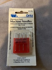 Dritz Standard Point Sewing Needles Size 11 NOS 52-75 Vintage