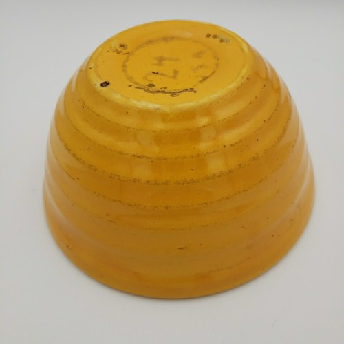 Vintage Ring Ware Mixing Bowl #24 Bright Yellow Farmhouse Beehive USA Fiesta? - Picture 7 of 9