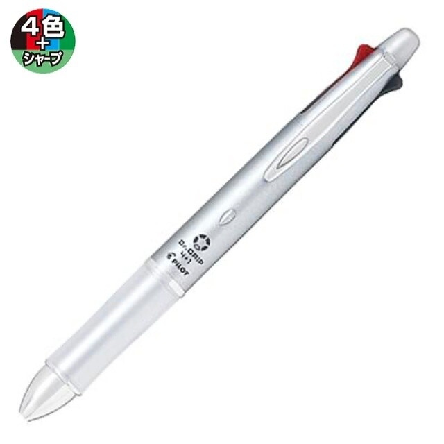 PILOT Dr.Grip 4+1 Multi-function Pen 0.7mm 4 Colors Pen + 0.5mm