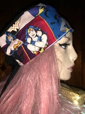 Wonder Woman Surgery Cap Scrun Cap Nurse Hat Cotton Headcover Bouffant Bonnet
