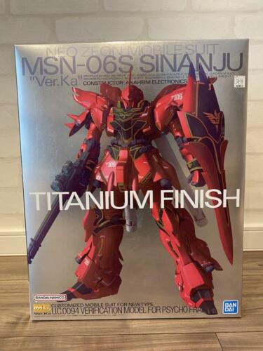 Nuevo Kit Modelo de Plástico Bandai MG 1/100 MNS-06S Sinanju Acabado de Titanio Gundam - Imagen 1 de 3