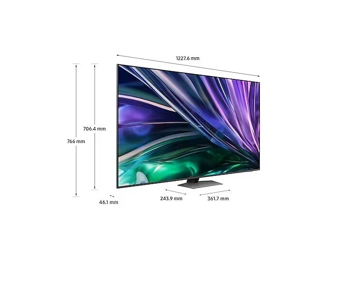 TV 55" SAMSUNG QE55QN85DBT NEO QLED 4K ULTRA HD SMART WIFI USB HDMI SILVER NO 8K - Immagine 3 di 4