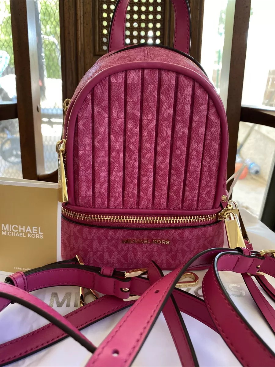 Michael kors purple best sale backpack