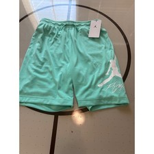 Jordan Flight Boys Mesh Shorts Emerald Rise Green Large 95D101-E8G NWT