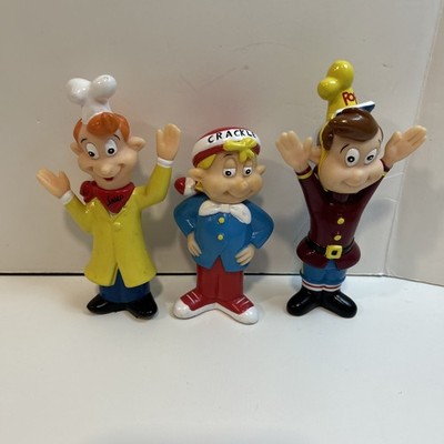 Vintage Kellogg's Rice Krispies SNAP CRACKLE POP Figures 4-5 Vinyl RARE