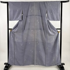 JAPANESE KIMONO FINE PATTERN LIGHT PURPLE 162.5cm 5 ft 4 in PURE SILK FF9462