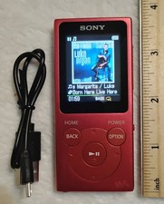 Sony Walkman NW-E395 Red Digital Music Player...