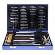 52pc Deluxe Utility Exacto Knife Blade Complete Modeling Set Craft Hobby