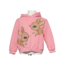 H&M, Kapuzenpullover, Gr&ouml;&szlig;e: 110/116, Pink/Braun, Baumwolle/Polyester #lLg