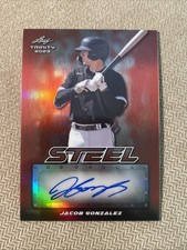 JACOB GONZALEZ 2023 Leaf Trinity Draft Baseball AUTO Autograph 2/3 Card