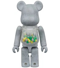 MEDICOM TOY MY FIRST BE@RBRICK B@BY “CONCRETE” 100% & 400% Action Figure JAPAN