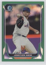 2014 Bowman Chrome Green Refractor 72/75 Jon Niese Jonathon Niese #161 q5x