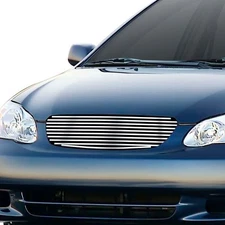 For Toyota Corolla 05-08 Main Grille 1-Pc Silver Hairline 8x6 mm Horizontal