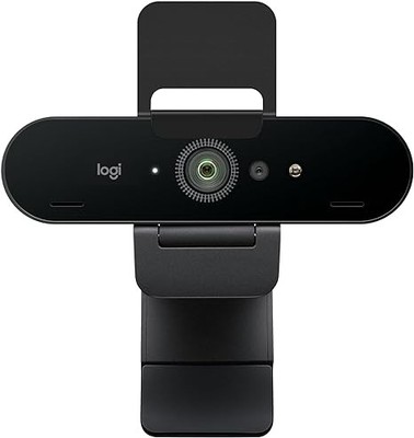 Logitech Brio 4K Webcam Video Calling Noise-Canceling mic 960-001419 - Black