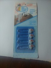 Vintage 1988 Ezy Infant Care Animal Diaper Pins Duck Animal Diaper Pins USA Made