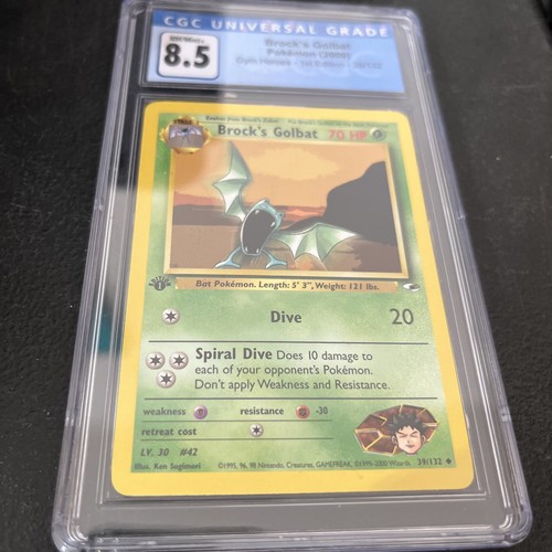 Brock's Golbat (1st Edition) graded CGC 8.5 for sale on eBay
