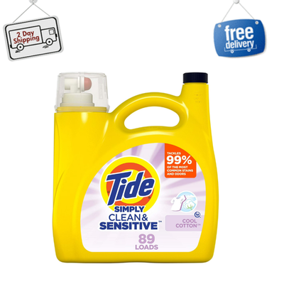 #ad Tide Simply Laundry Detergent Liquid Clean amp; Sensitive Cool Cotton 89 Loads $13.59