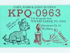 Pre-1980 RADIO CARD - CB HAM OR QSL Wilkes-Barre Pennsylvania PA o/19 AH1424
