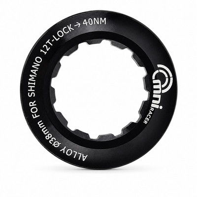 OMNI Racer Worlds Lightest Cassette Lockring Fits Sram, Shimano: 12/13T BLACK