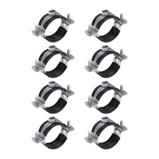 8pcs 1-9/16" Split Ring Pipe Hanger Wall Mount Pipe Bracket Clamp M8 