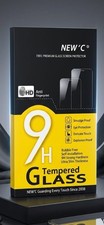 NEW'C 9H Tempered Glass Screen Protector Clear Ultra Slim Anti-Fingerprint